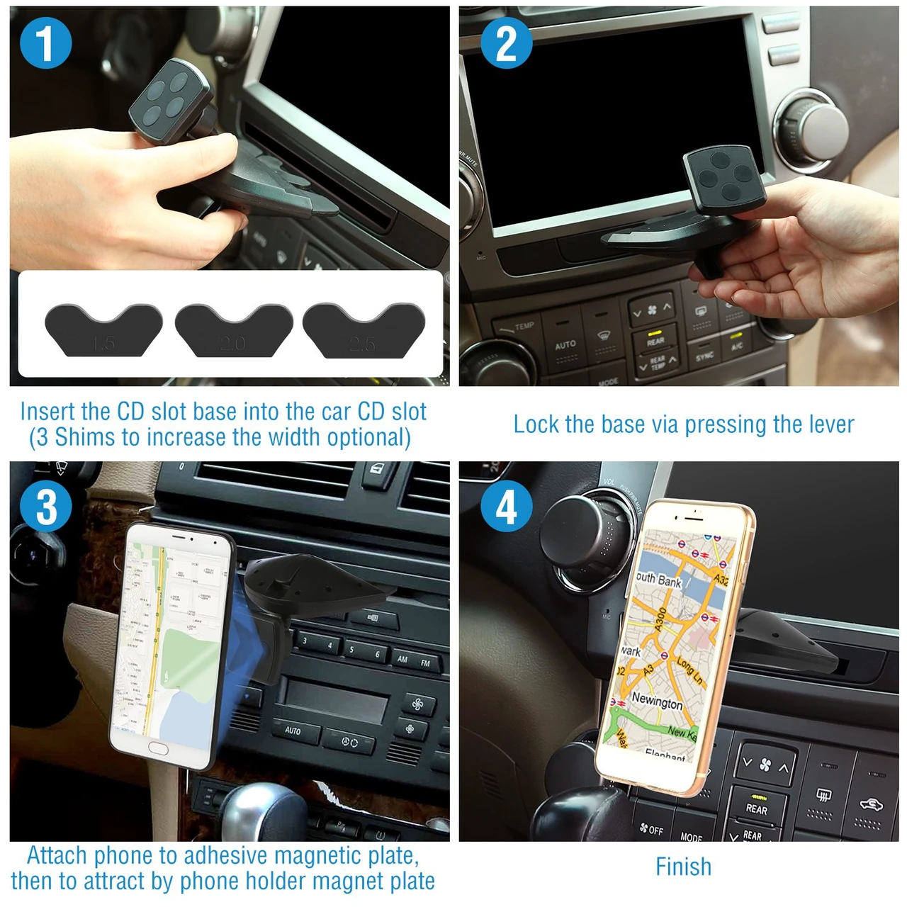 Magnetic Car CD Slot Phone Mount product image