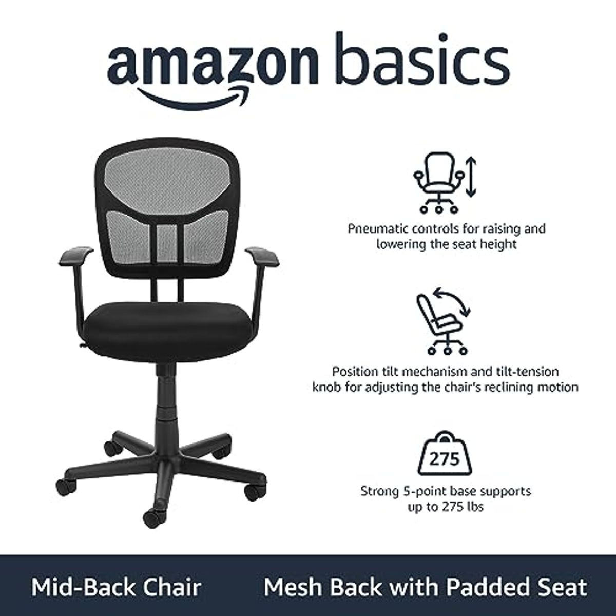 Amazon Basics Swivel Office Chair product image