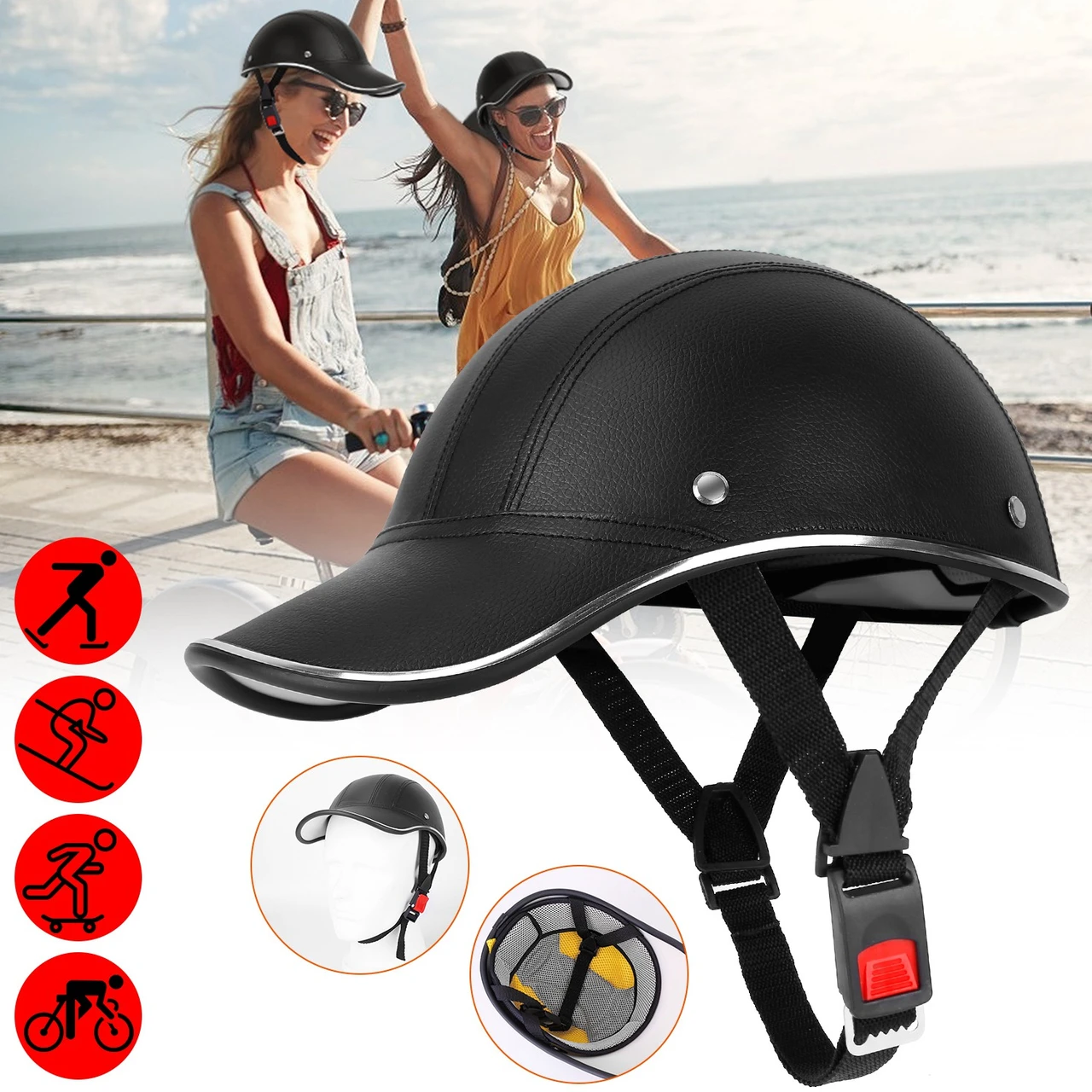 Baseball Cap Style Bicycle Helmet  product image