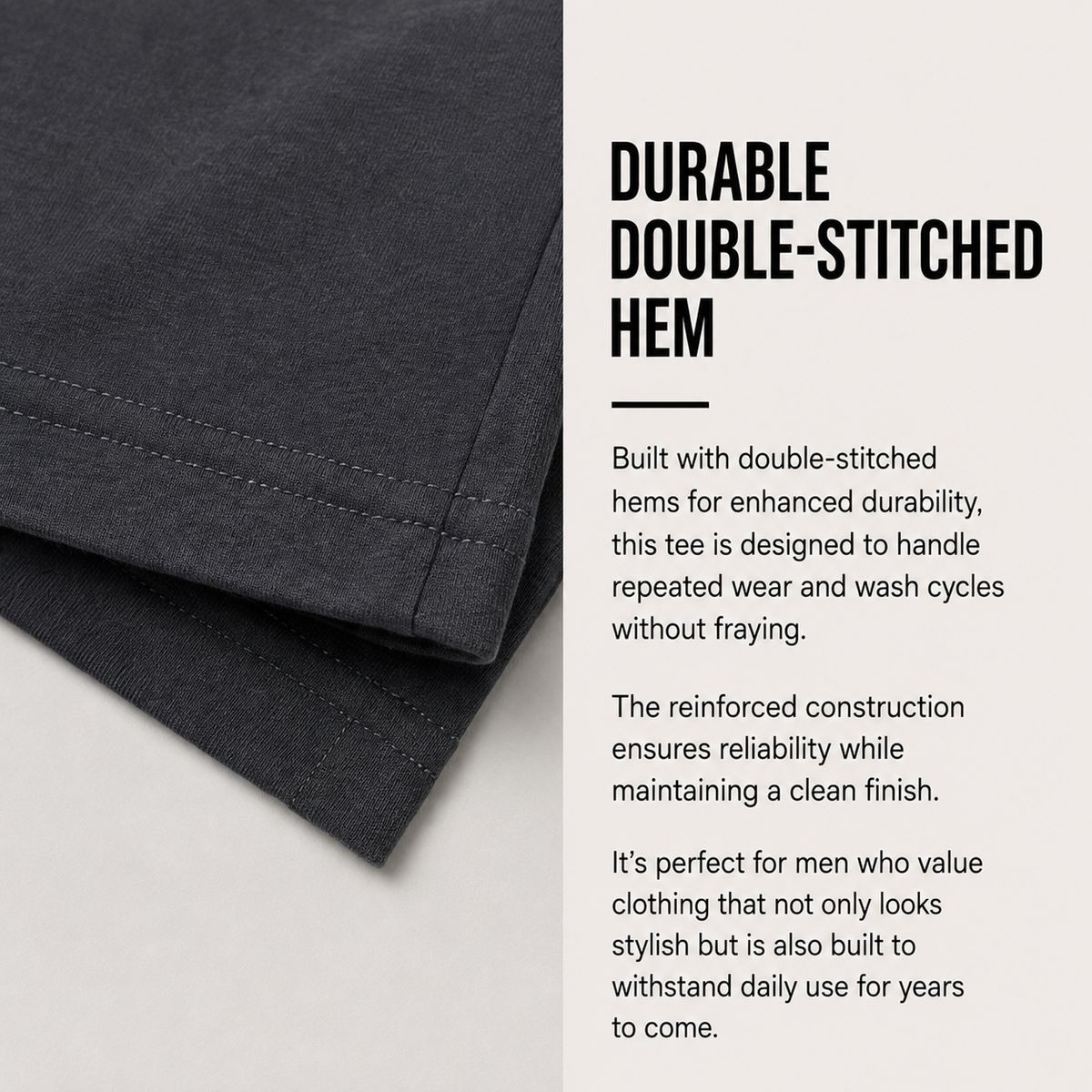 Men's Oversized Crew Neck T-Shirt (5-Pack ) product image