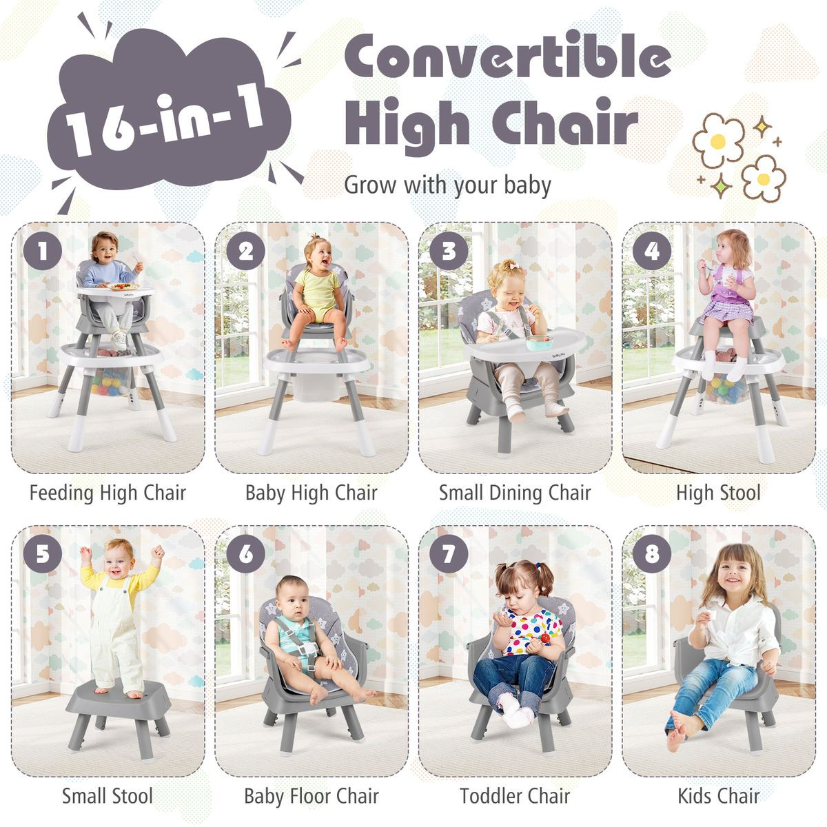 Babyjoy Convertible Baby High Chair product image