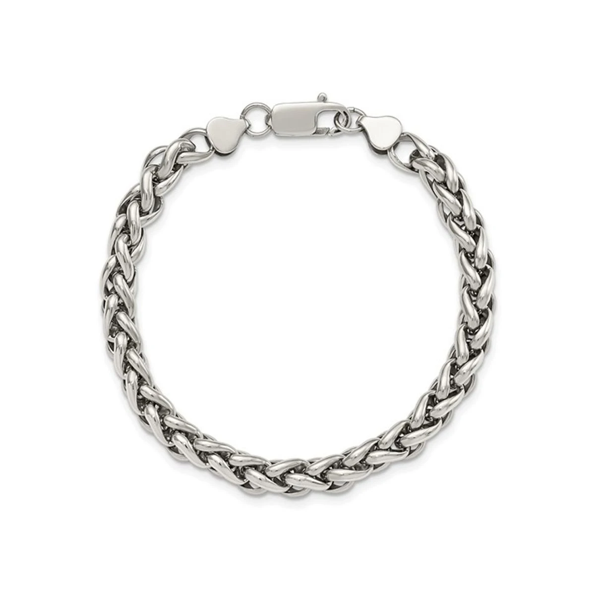 8.50" Men's Bracelet in Polished Stainless Steel product image
