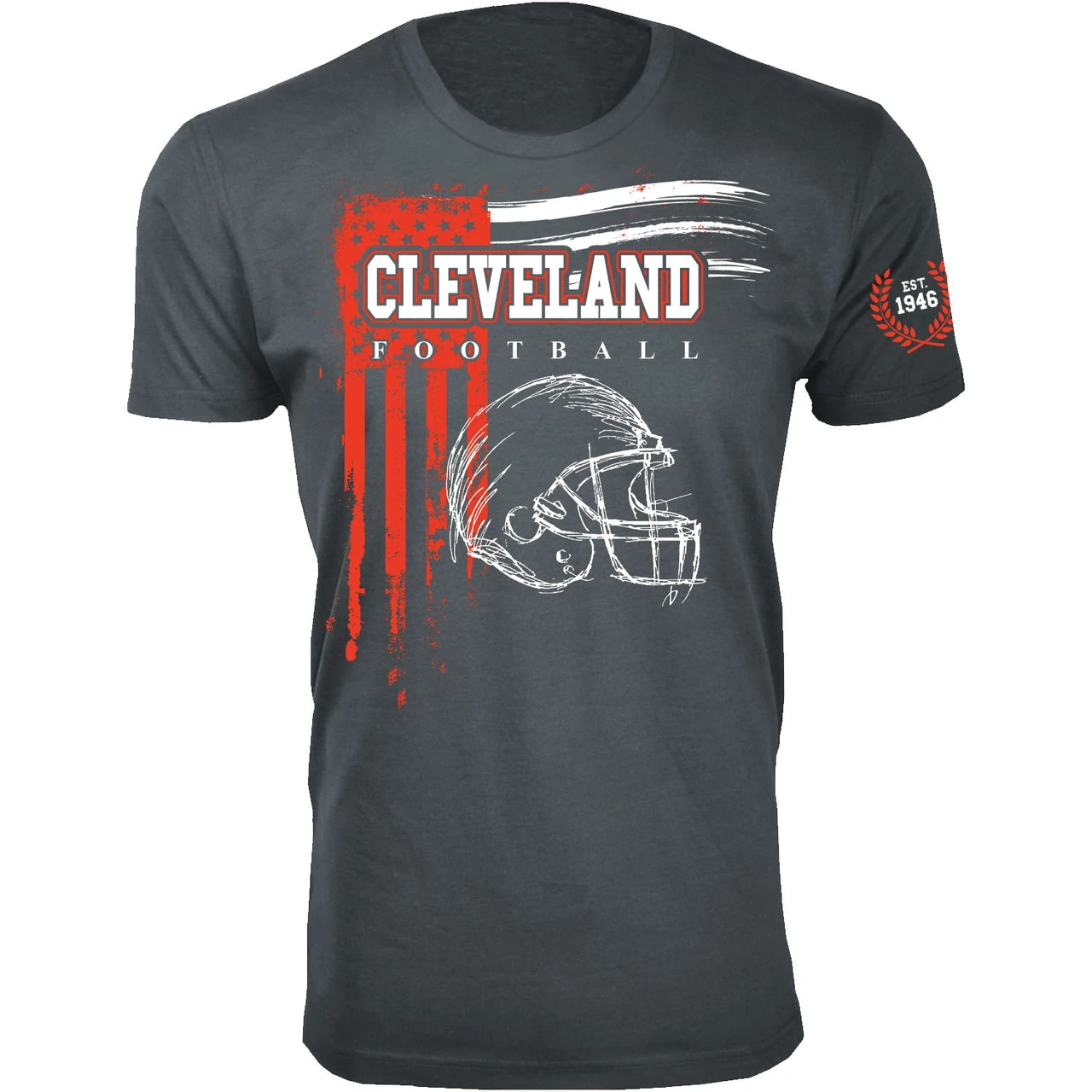 Men's Vintage USA Flag Football T-Shirt product image