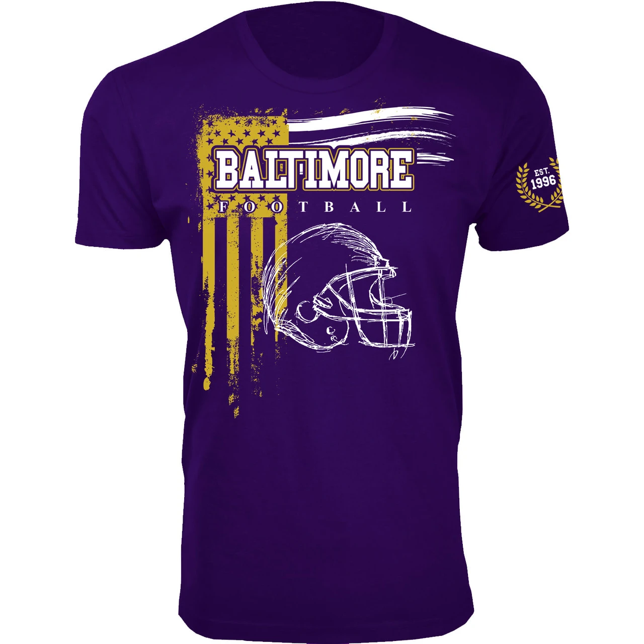 Men's Vintage USA Flag Football T-Shirt product image