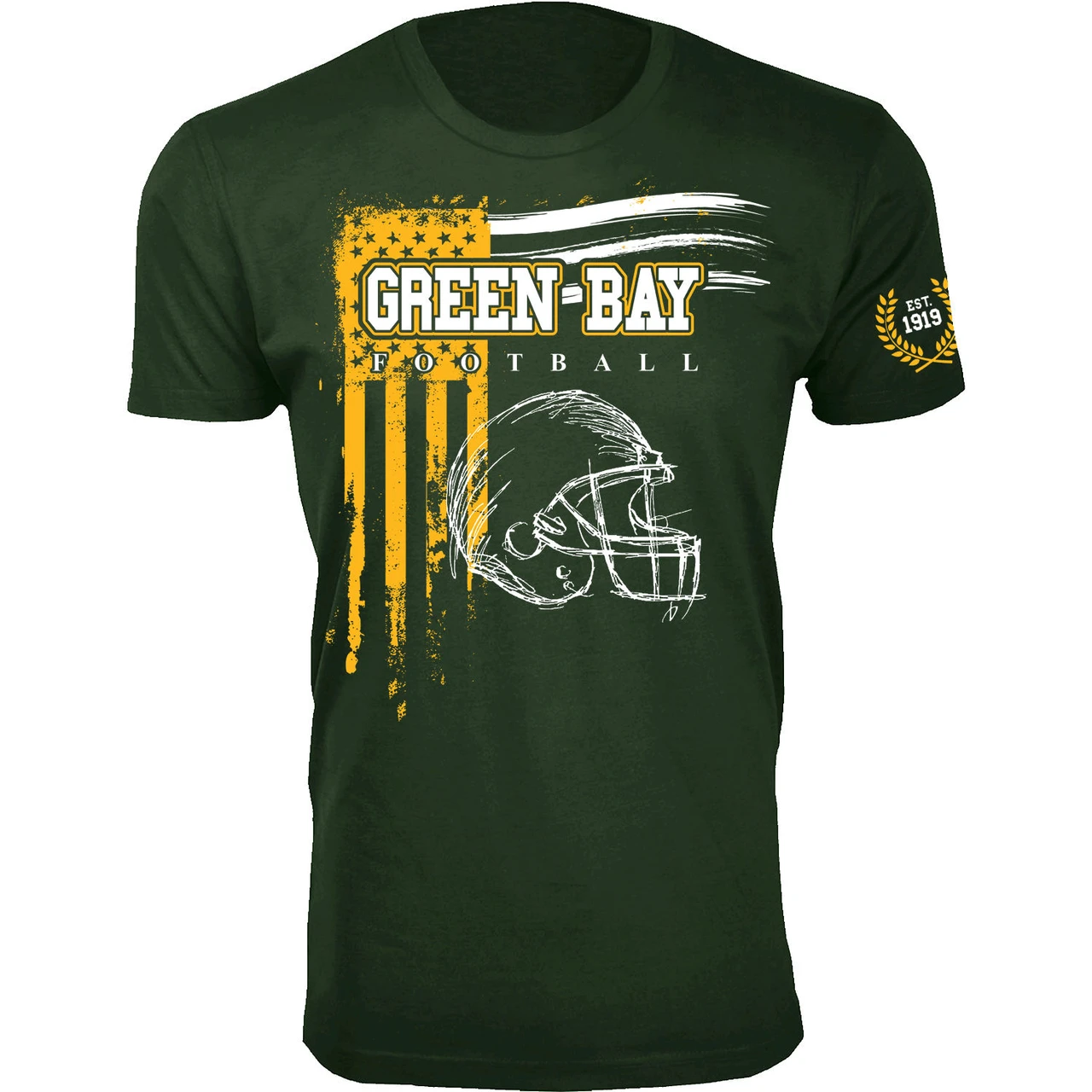 Men's Vintage USA Flag Football T-Shirt product image
