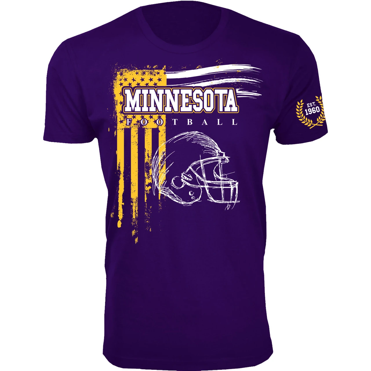 Men's Vintage USA Flag Football T-Shirt product image