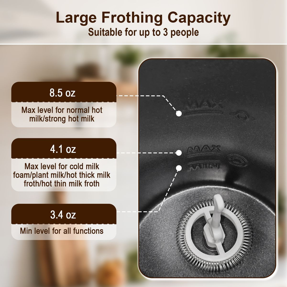 6-in-1 Electric Milk Steamer  product image