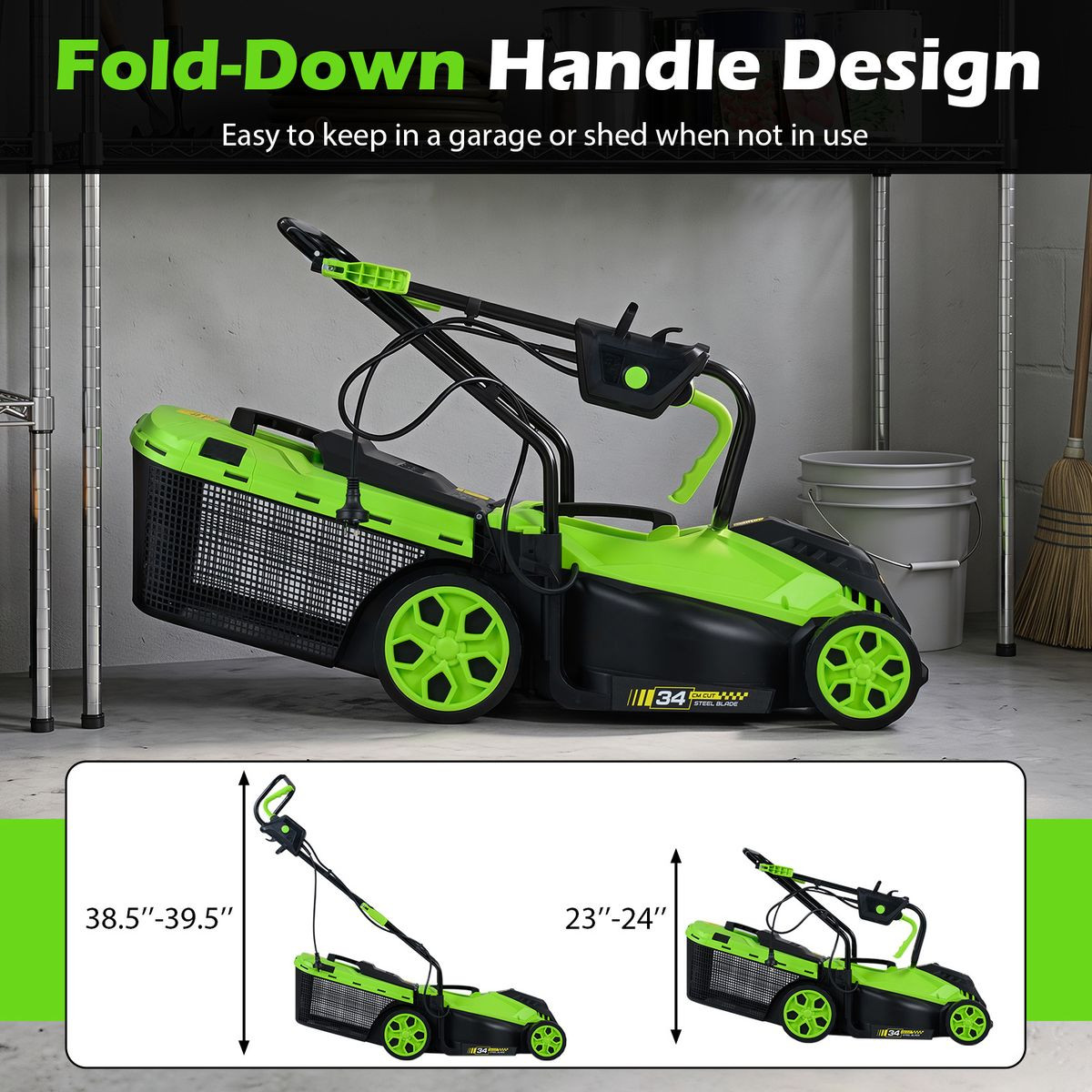 Corded Electric Push Lawn Mower  product image