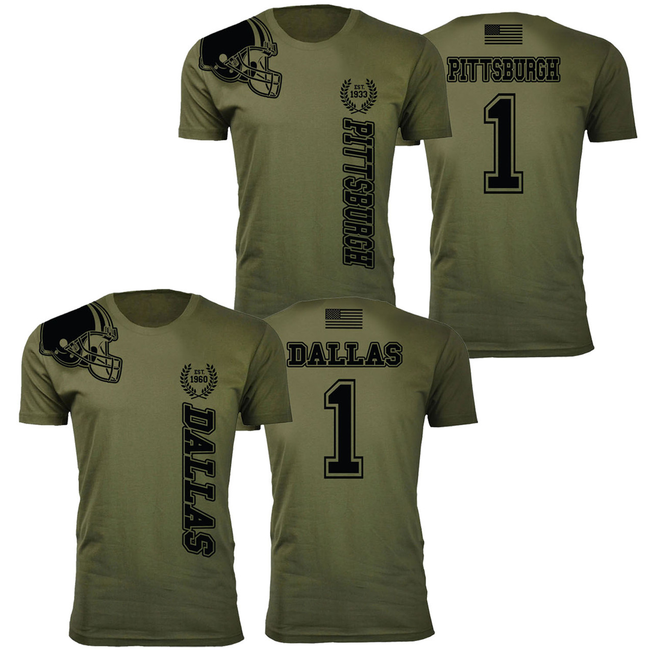 Men's Home of The Brave Football T-Shirt product image