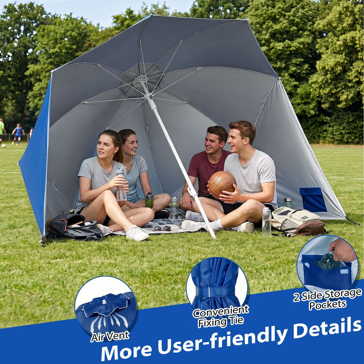 2-In-1 Beach Shelter Umbrella  product image