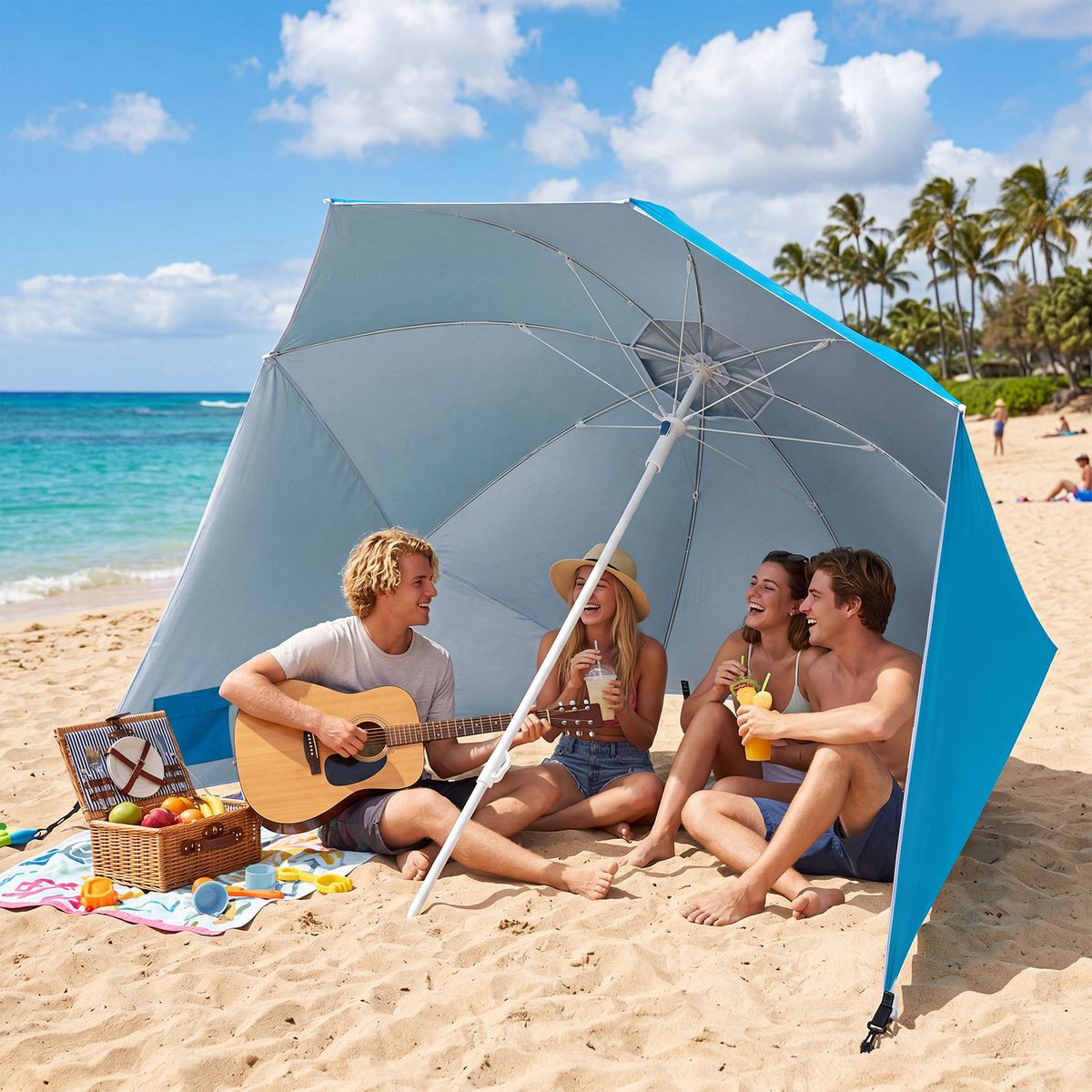 2-In-1 Beach Shelter Umbrella  product image