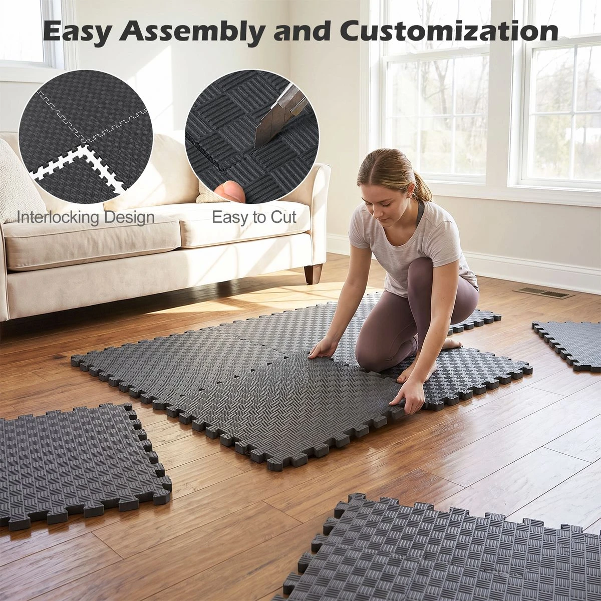 Interlocking Exercise Mat (12-36 Pieces) product image
