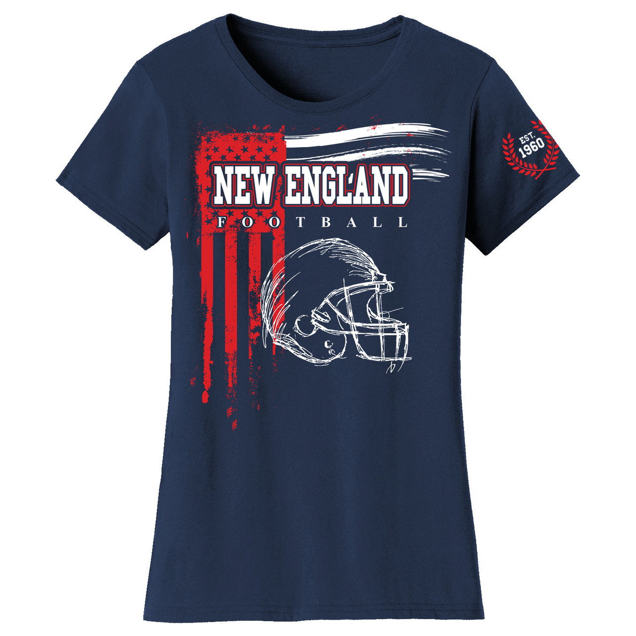 Women's Vintage USA Flag Football T-Shirt product image