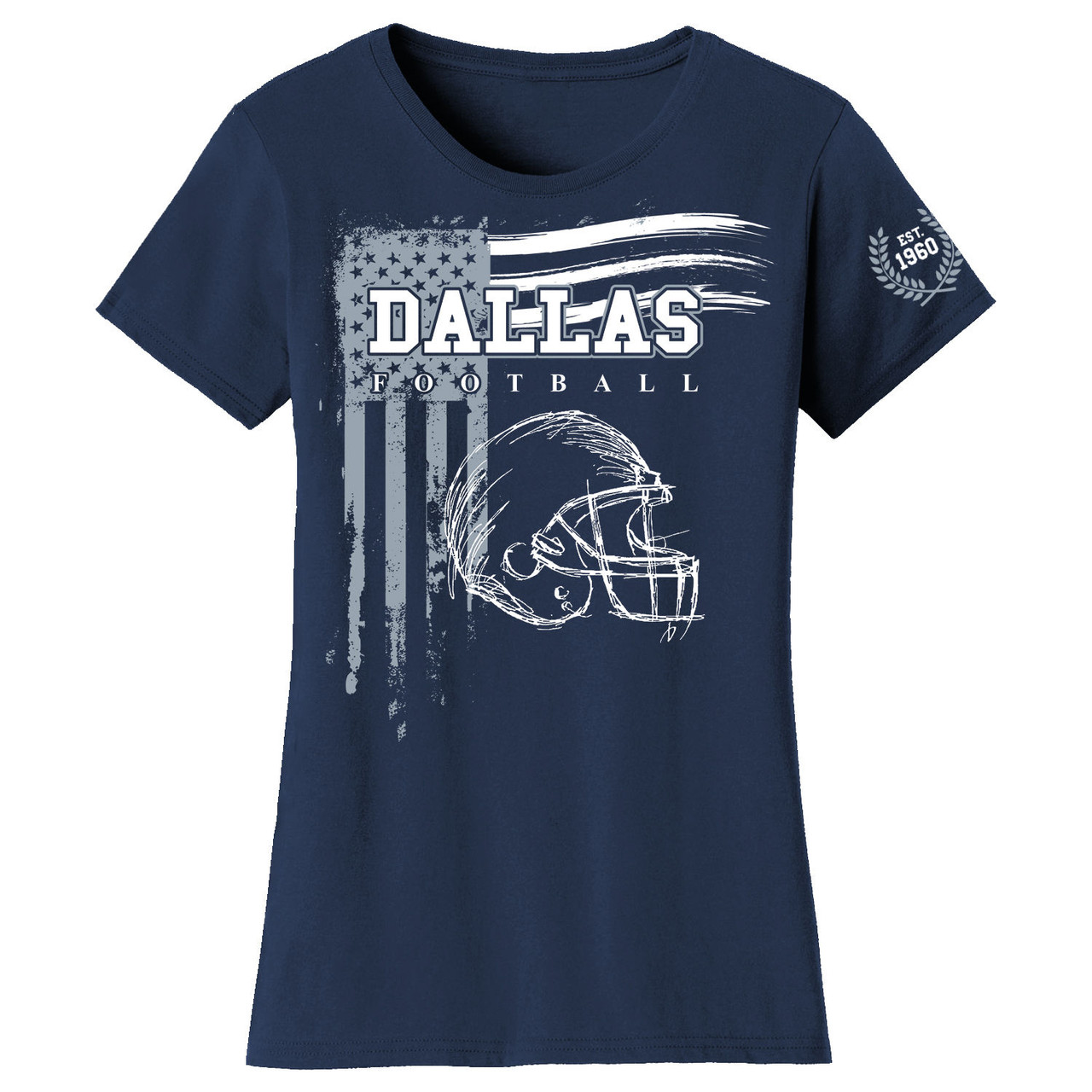 Women's Vintage USA Flag Football T-Shirt product image