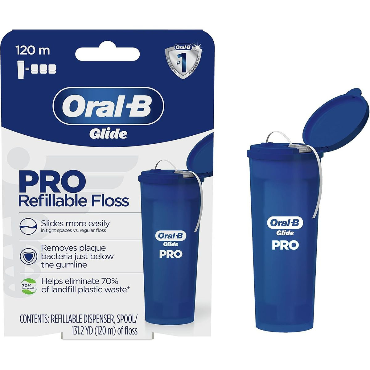 Oral-B Glide PRO Refillable Dental Floss Starter Kit (2-Pack) product image
