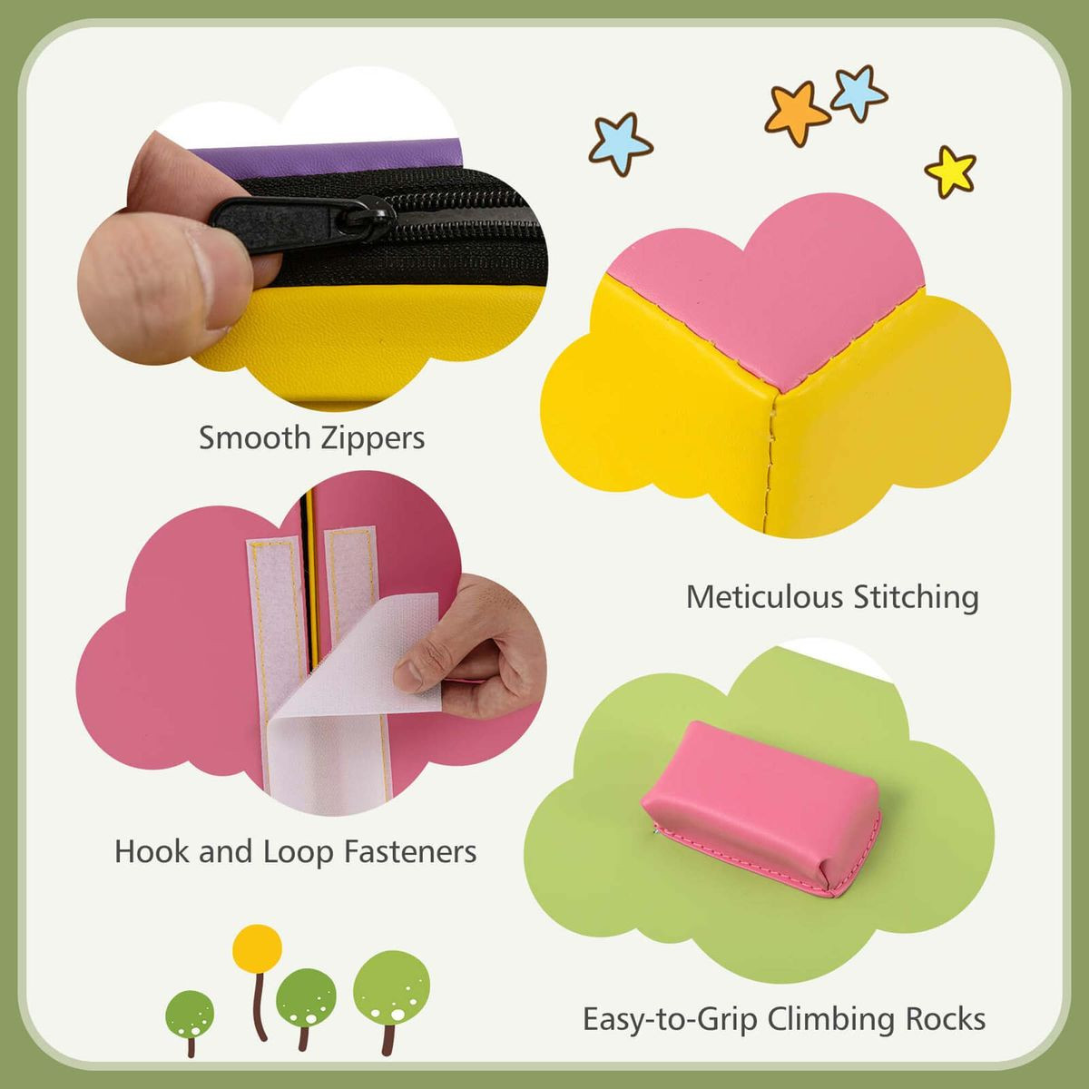 6-Piece Foam Climbing Blocks product image