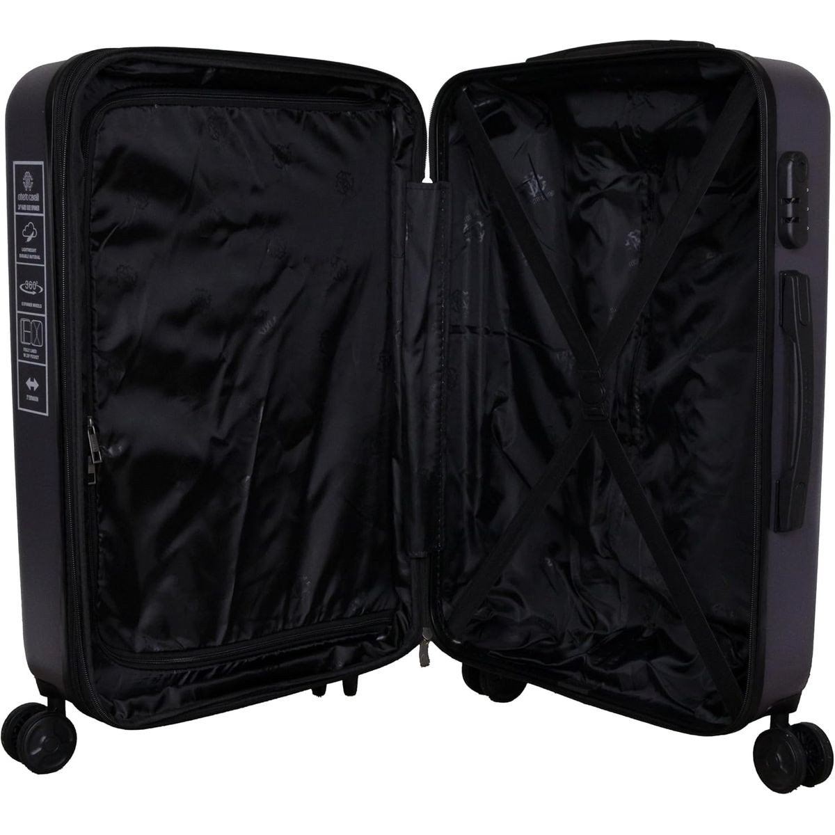 Roberto Cavalli 3-Piece Solid Classic Hardshell Luggage Set product image