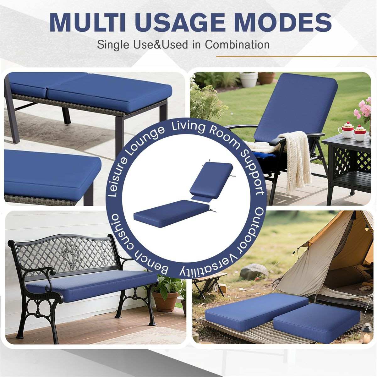 Outdoor Chaise Lounge Cushions (Set of 2) product image