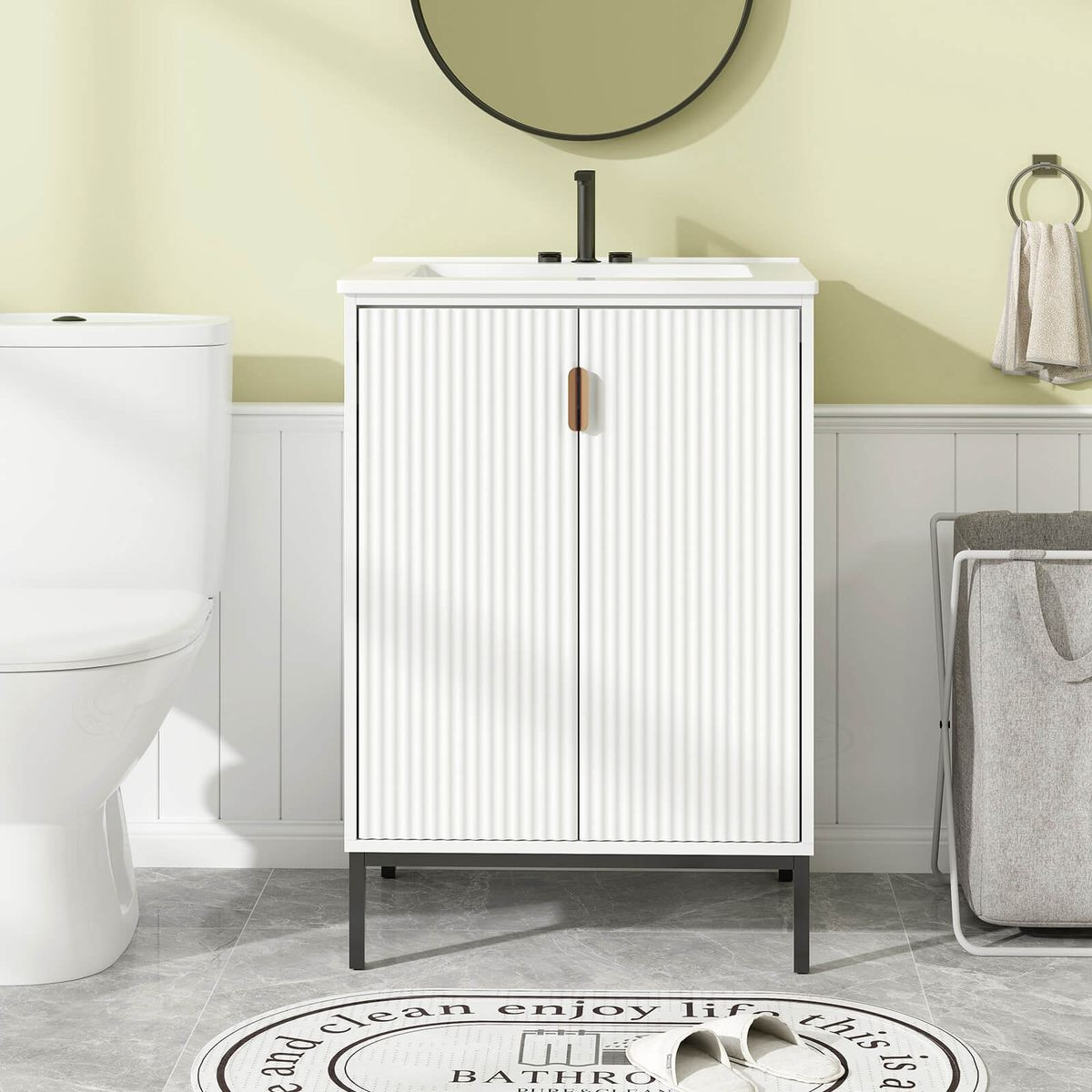 24" Freestanding Bathroom Vanity with Sink product image
