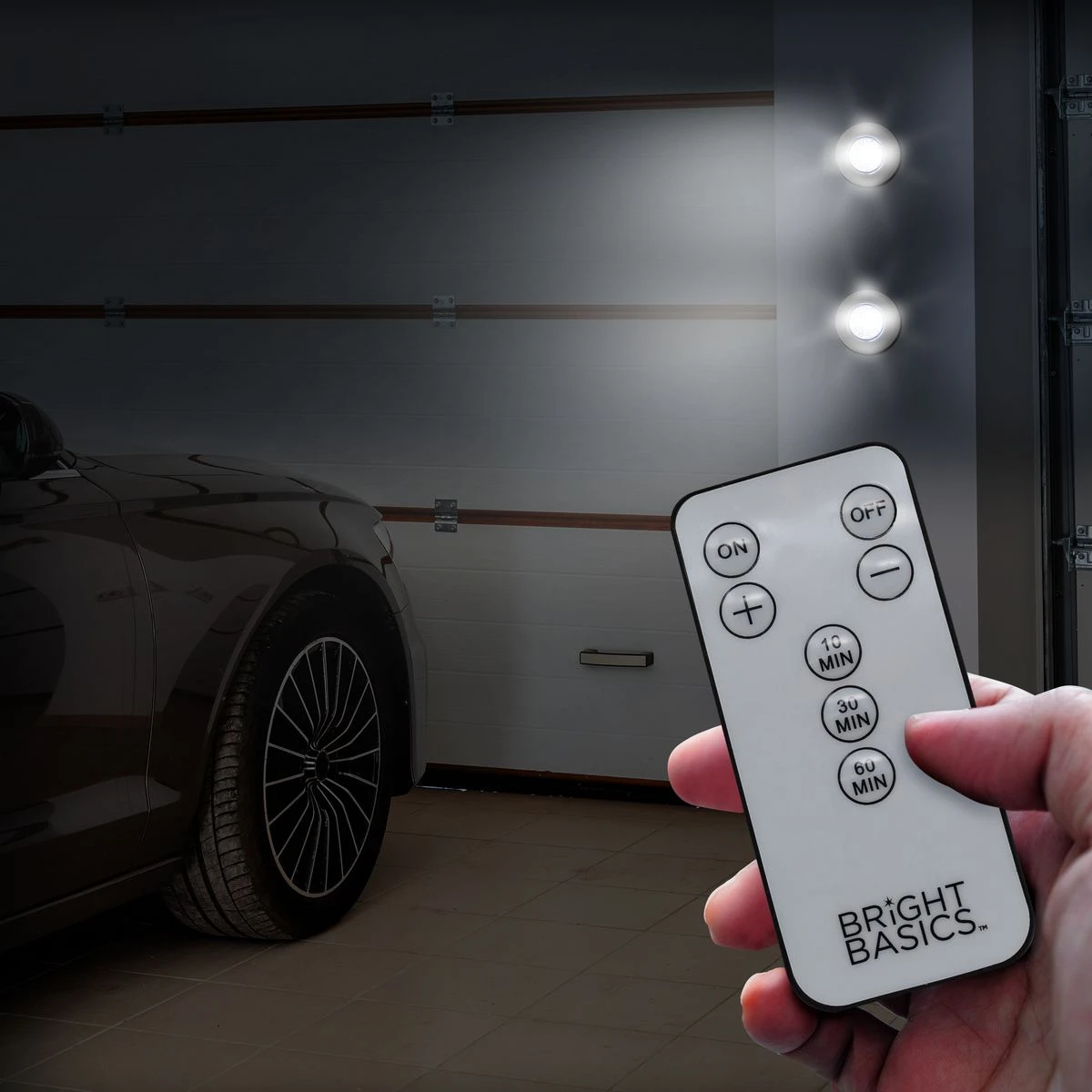 Bright Basics Remote Control Wireless Disc Lights (10-Pack) product image