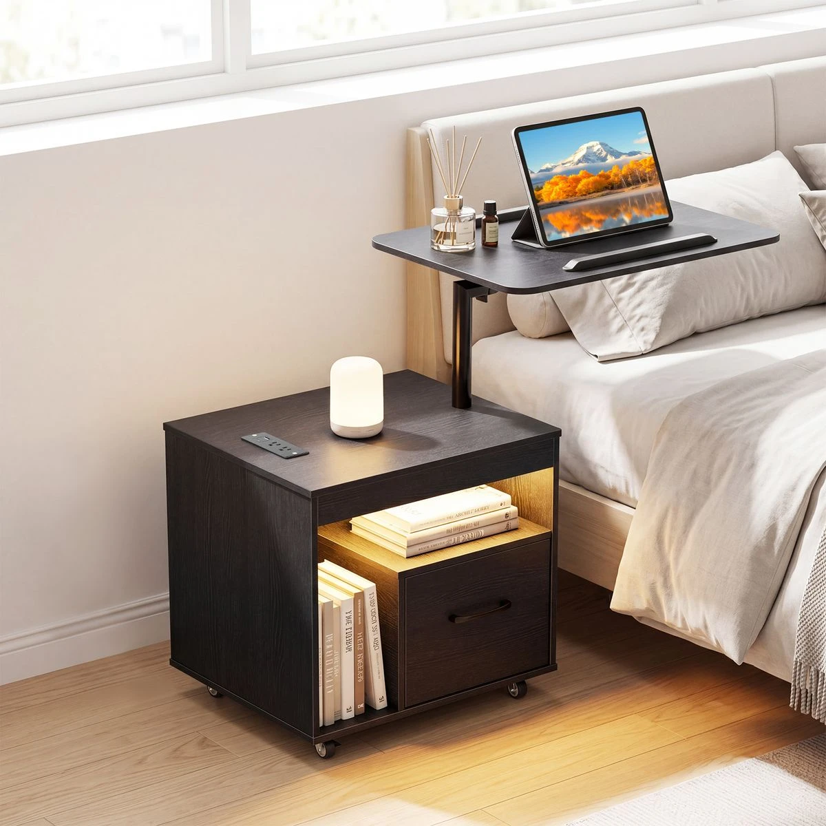 LED Charging Nightstand (1- or 2-Pack) product image