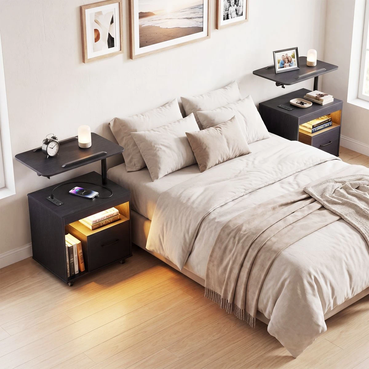 LED Charging Nightstand (1- or 2-Pack) product image