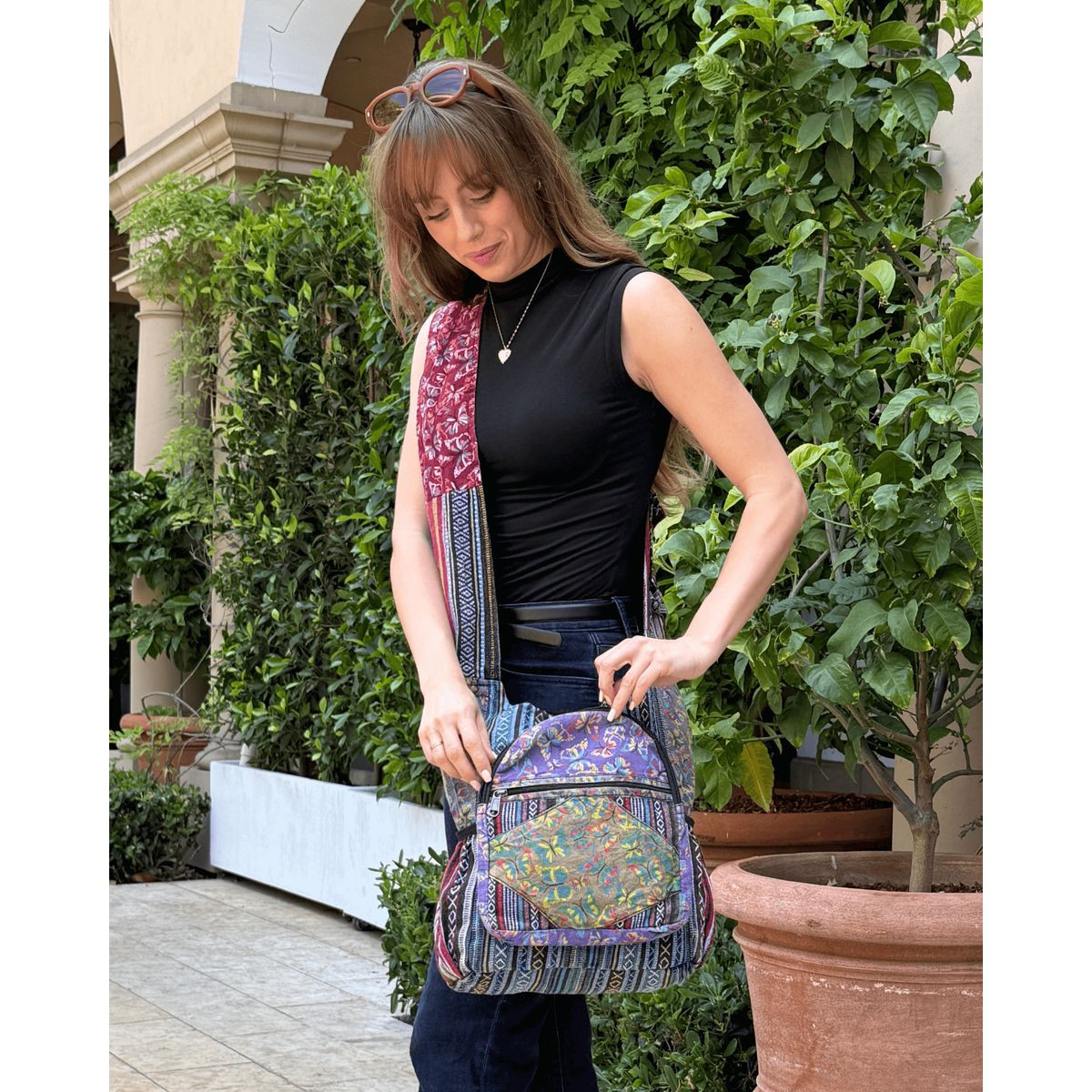Kathmandu Collection Butterfly Design Hobo Bag product image