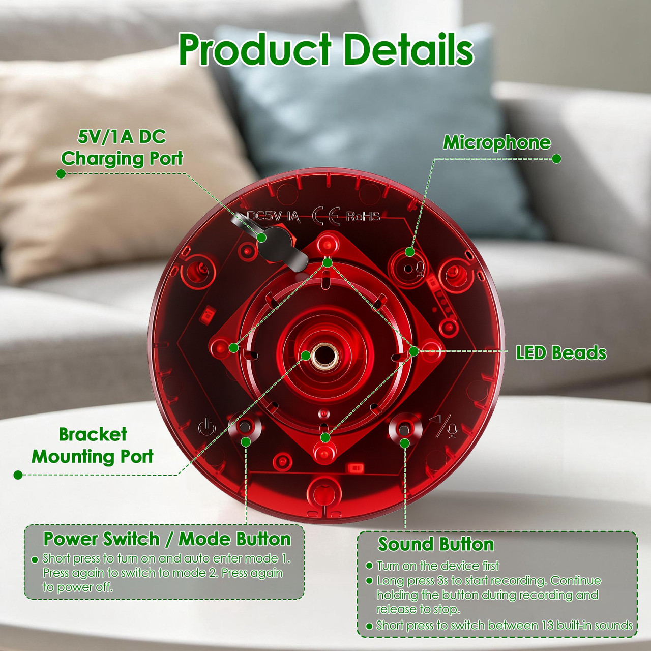 Outdoor Solar Motion Alarm  product image