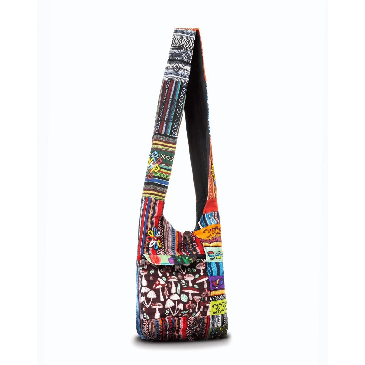 Kathmandu Collection Tribal Stripe Patchwork Hobo Bag product image