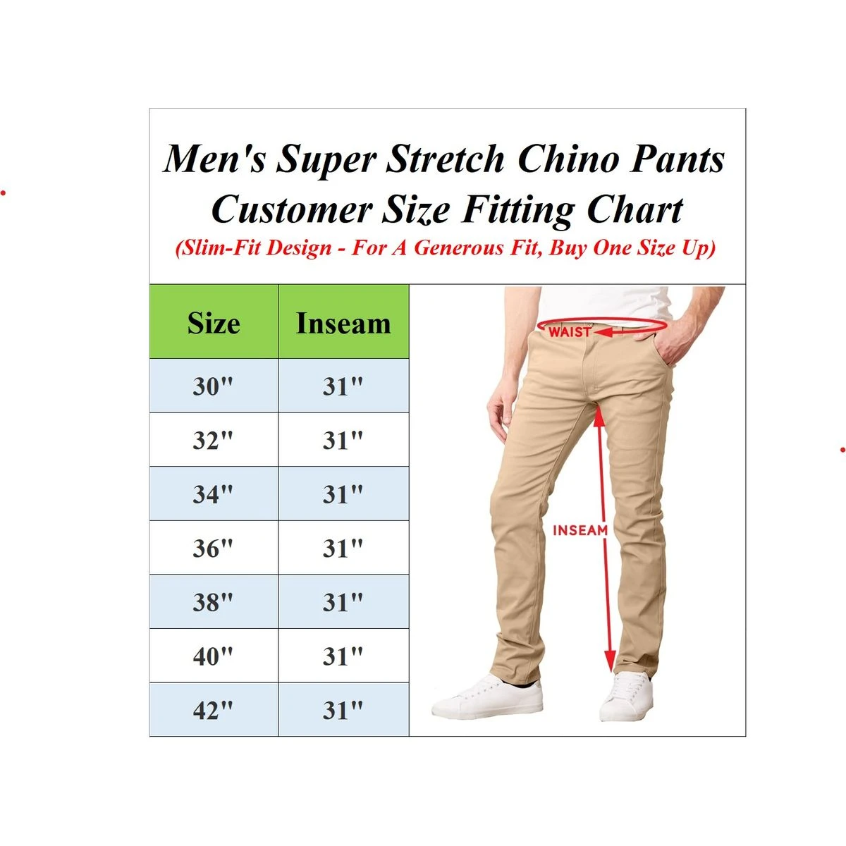 Men's Super Stretch Slim Fit Everyday Chino Pants product image