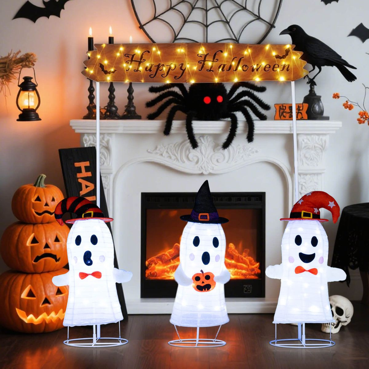 Halloween Decoration with Gate and Ghosts (4-Piece) product image