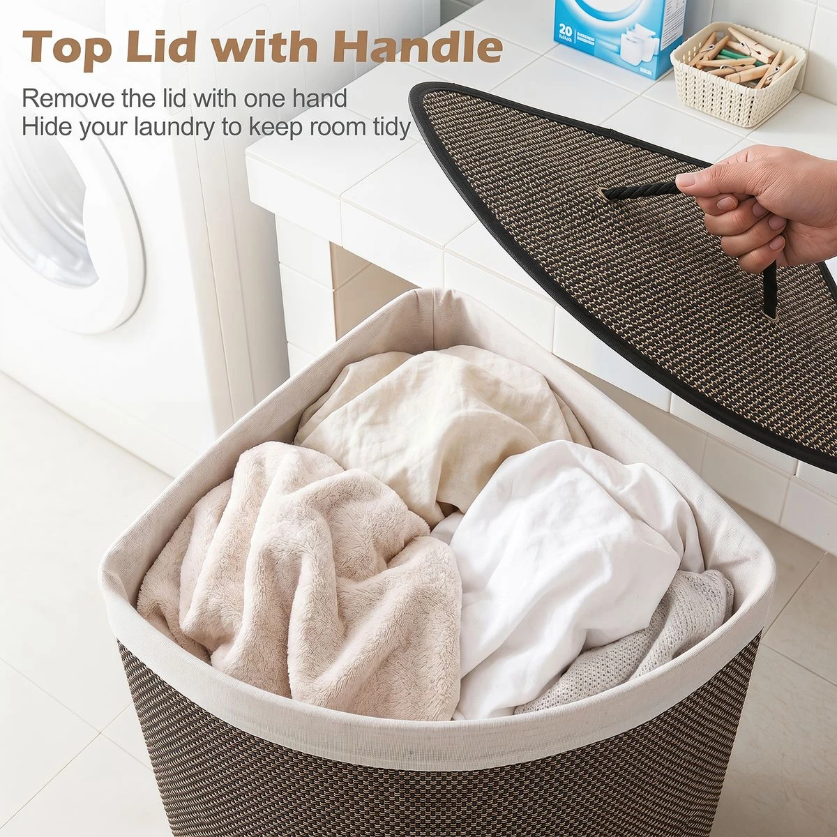 Bamboo Laundry Hamper product image