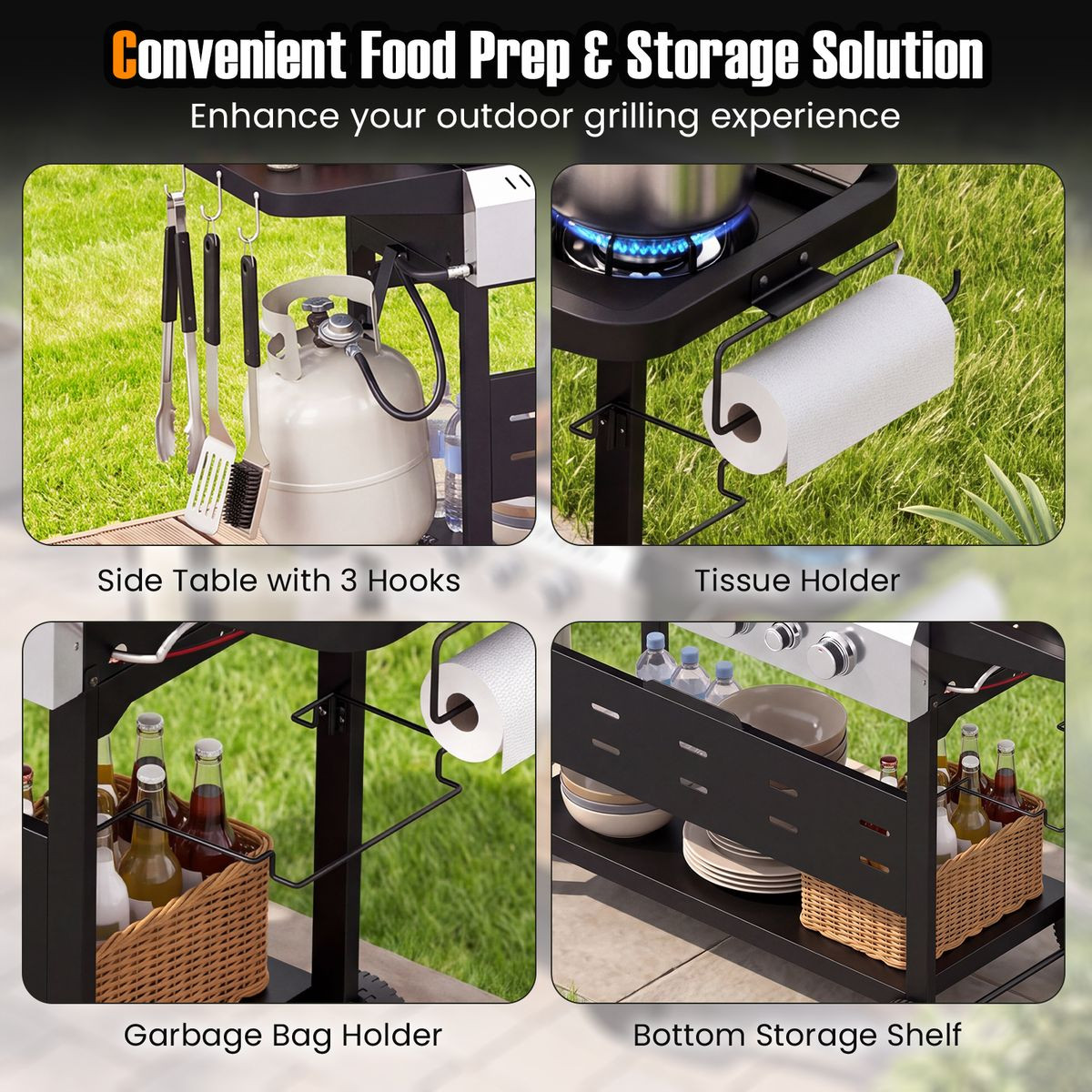 5-Burner Propane Gas Grill and Griddle Combo product image