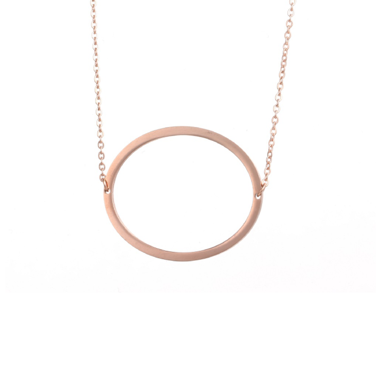 18K Gold-Plated Sideway Initial Necklace product image