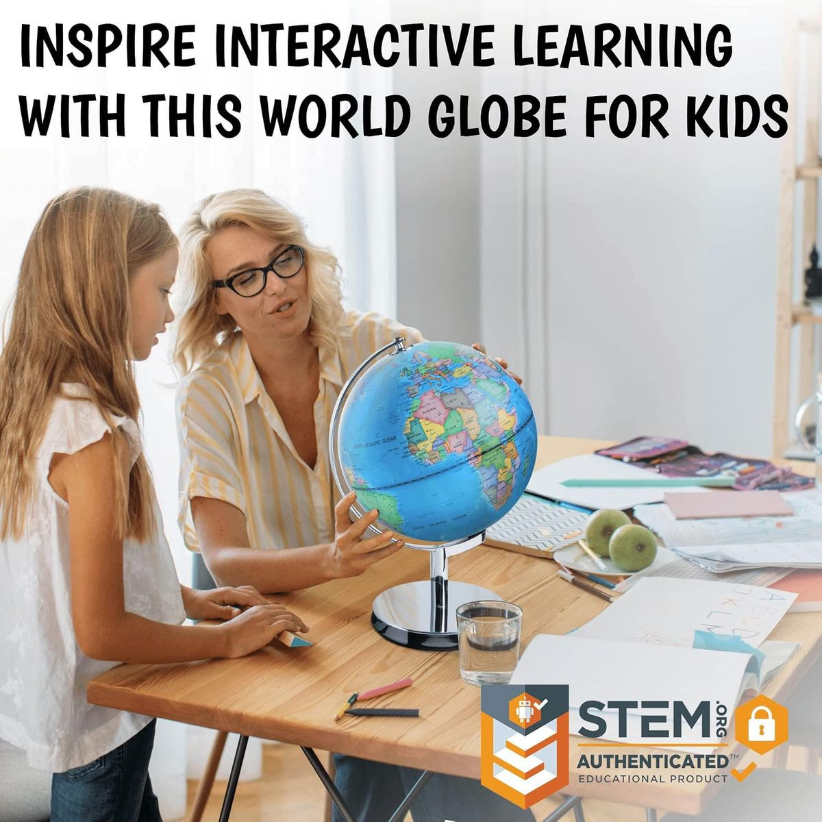 USA Toyz Illuminated World Globe with Stand product image