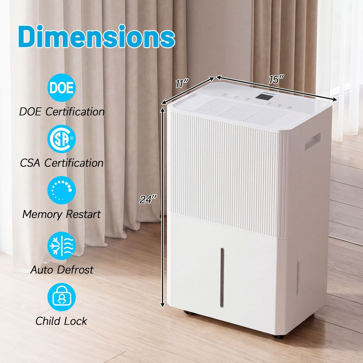 Dehumidifier with Drain Hose  product image