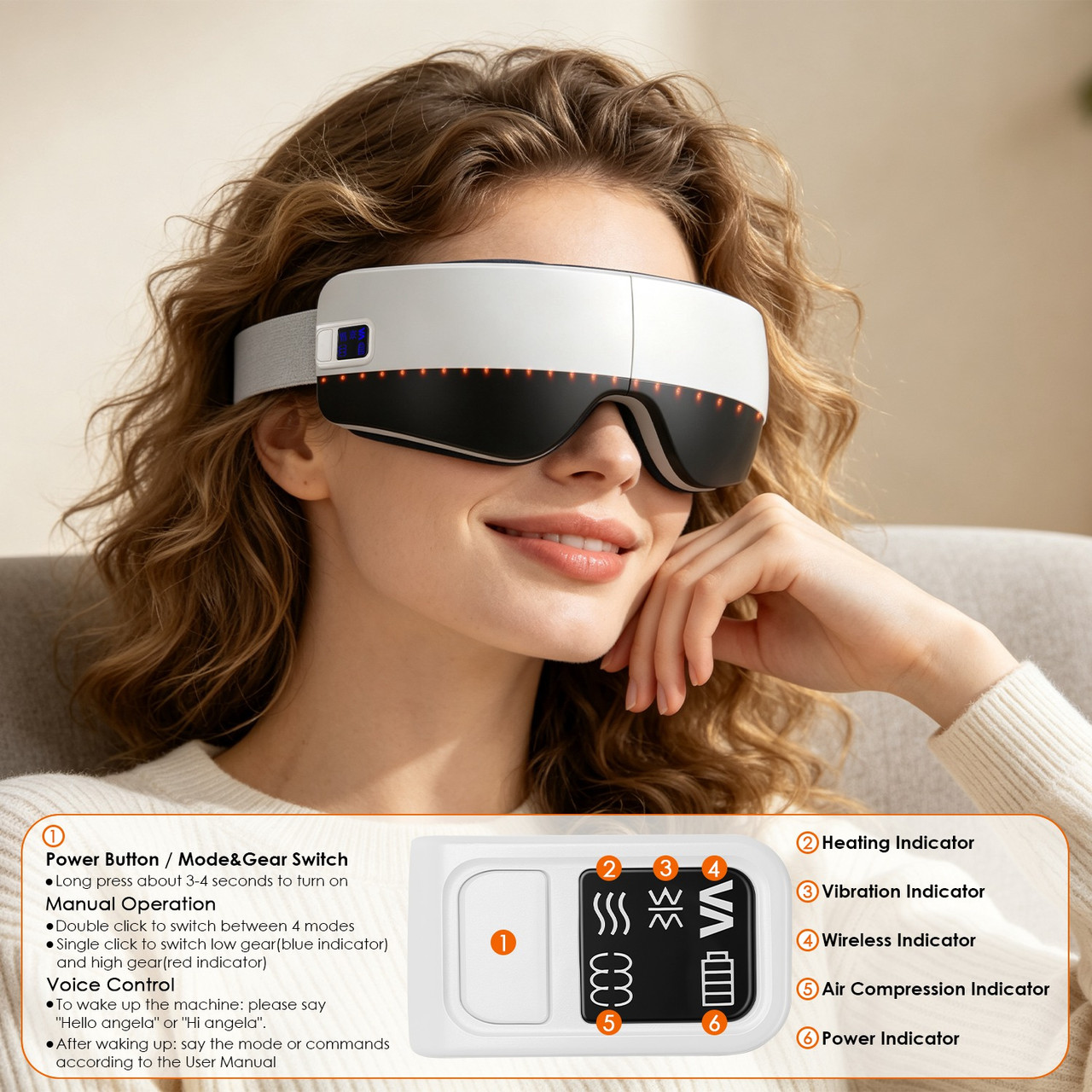 Voice Control Eye Massager product image