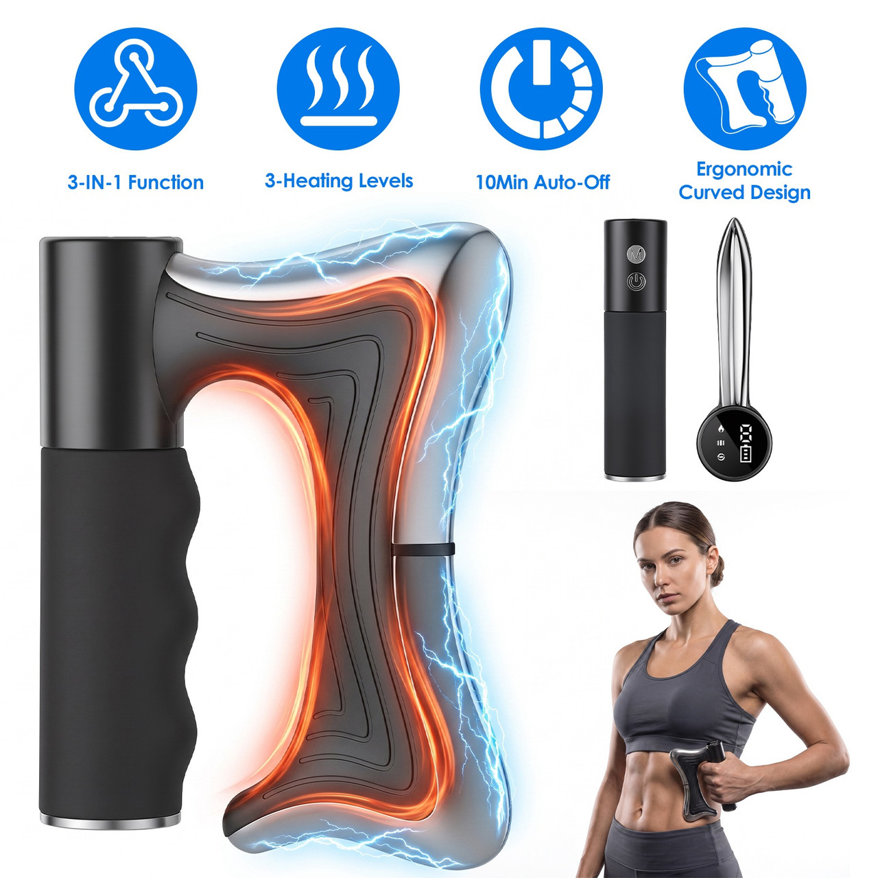3-in-1 Heated Gua Sha Muscle Scraper  product image
