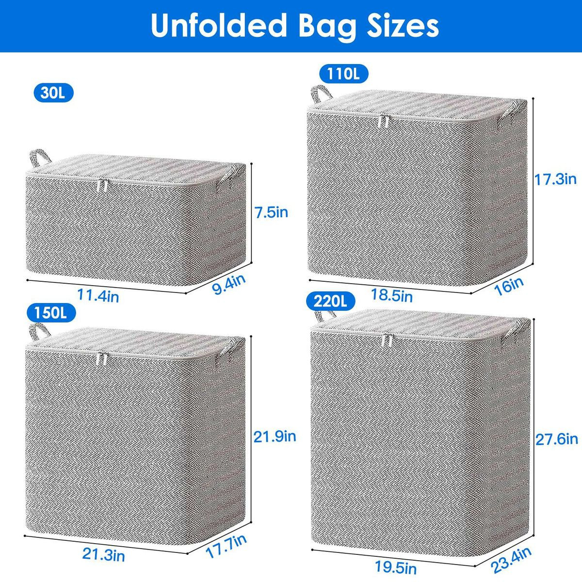 Foldable Wardrobe Sorting Storage Box (4-Pack)  product image