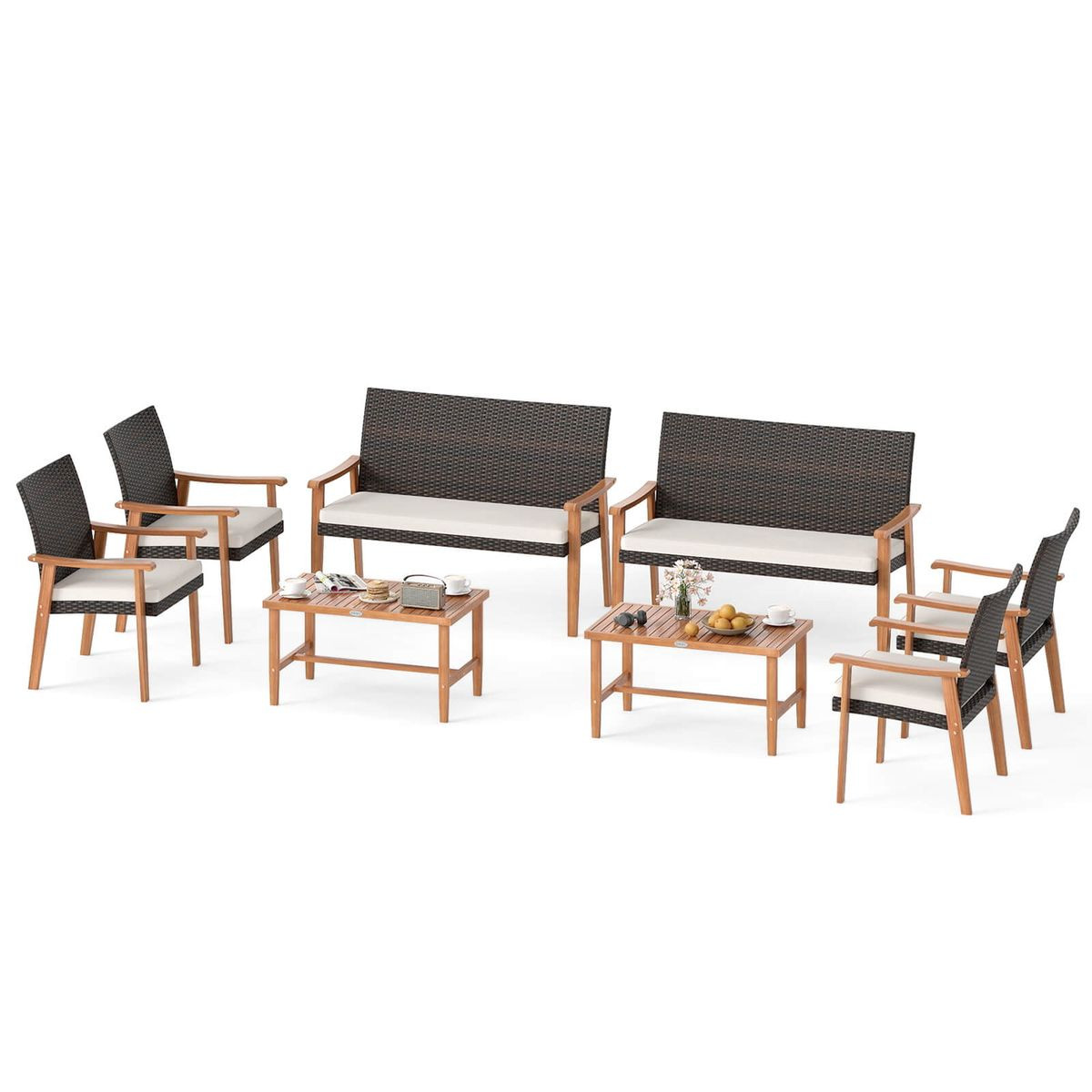 8-Piece Patio Furniture Set with Coffee Table product image