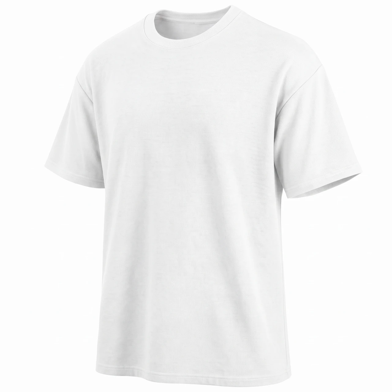 Men’s Heavyweight Micro Waffle Knit Oversized Drop Shoulder T-Shirt product image