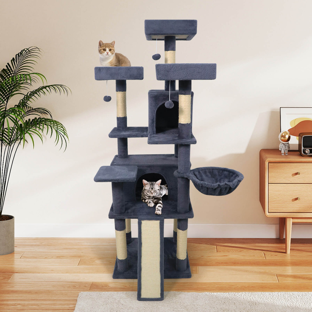 65” Tall Multi-Level Cat Tree  product image