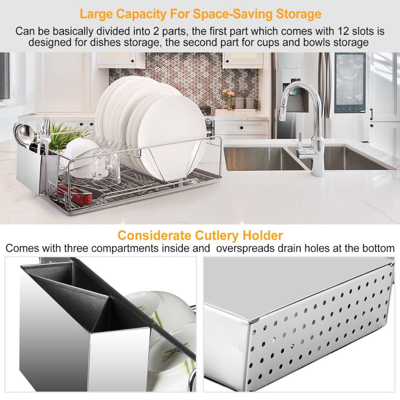 iMounTEK Dish Drying Rack Stainless Steel  product image