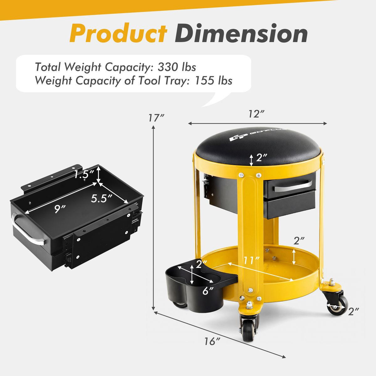 Rolling Creeper Stool  product image