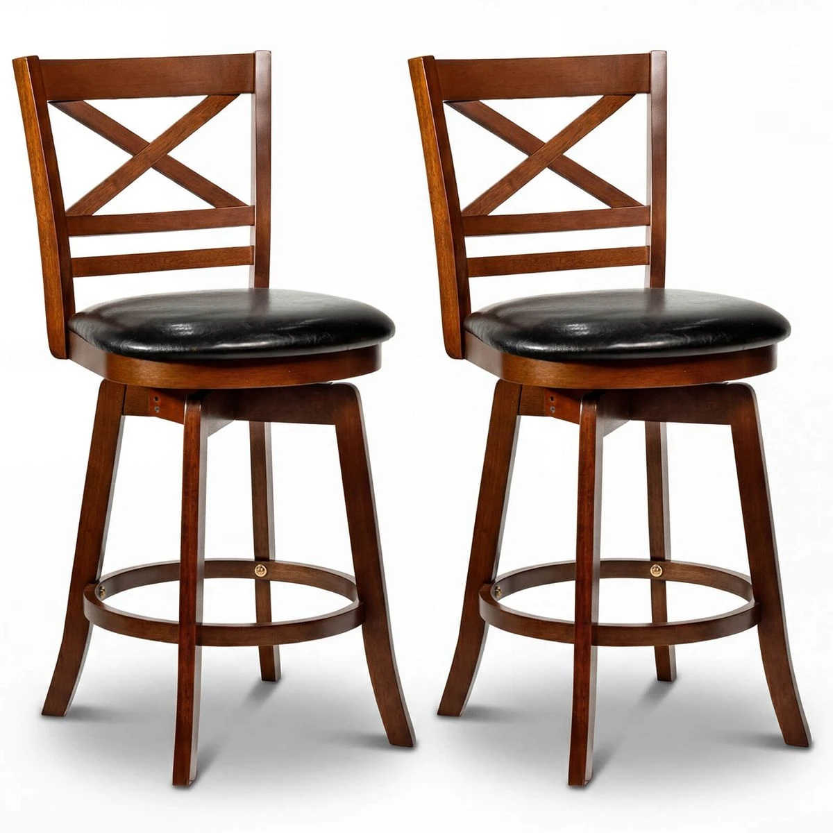 25” Swivel Counter Barstools with Backrest (Set of 2 or 4) product image