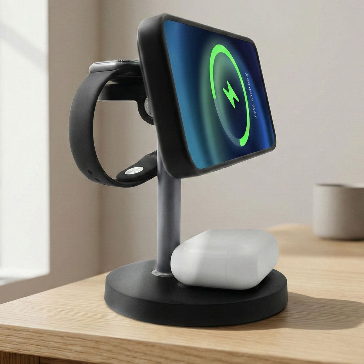 Magnetic 3-in-1 Wireless Charging Station for MagSafe Apple Devices product image