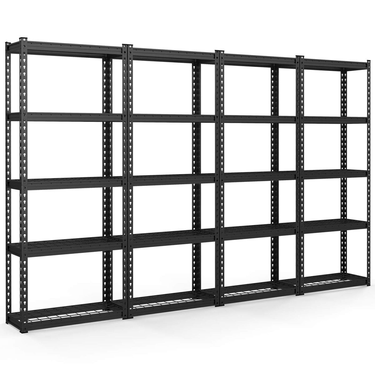 5-Tier Heavy Duty Metal Shelving Unit (Set of 4) product image