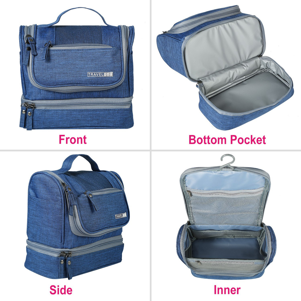 Large Hanging Toiletry Bag with Compartments product image