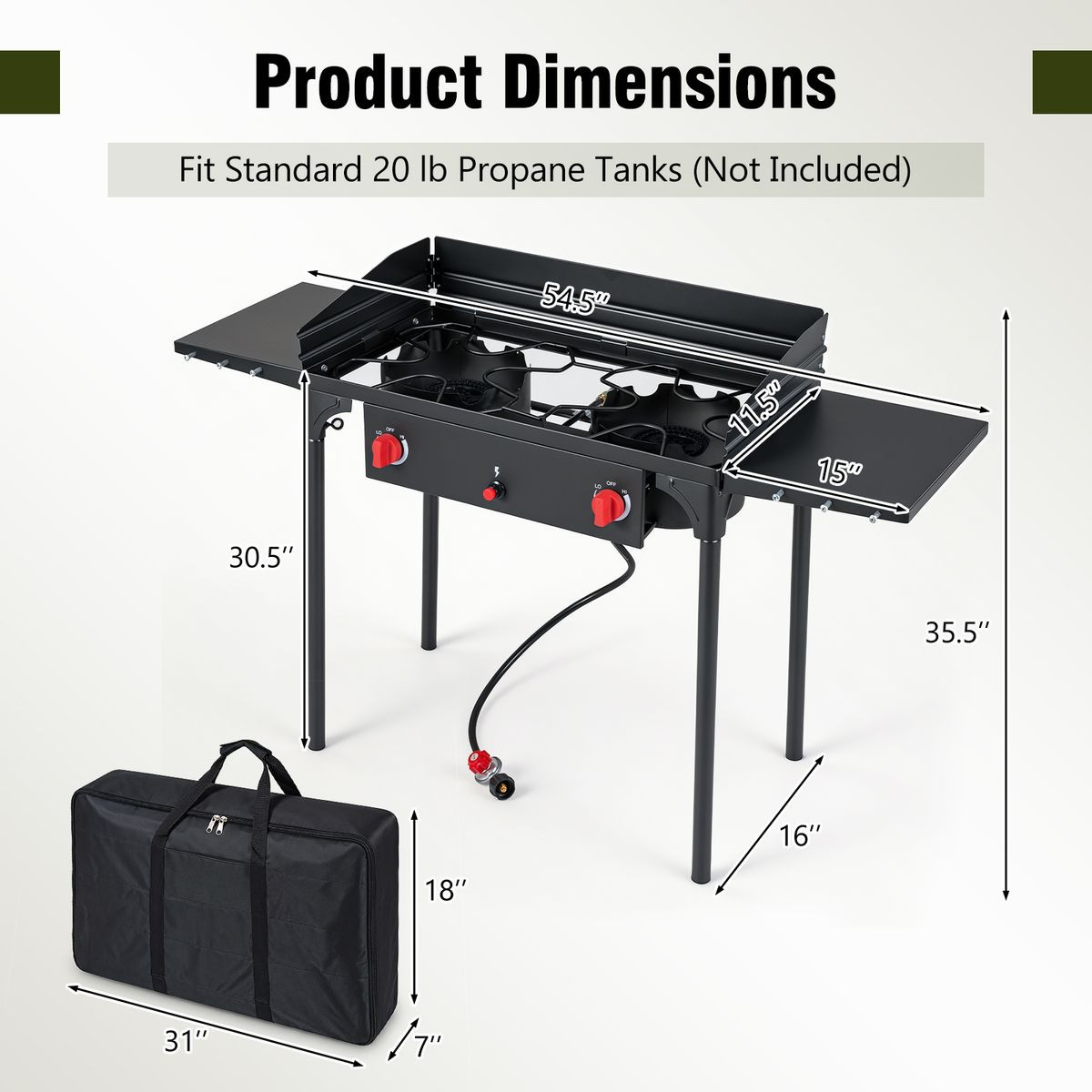 2-Burner Propane Gas Stove product image