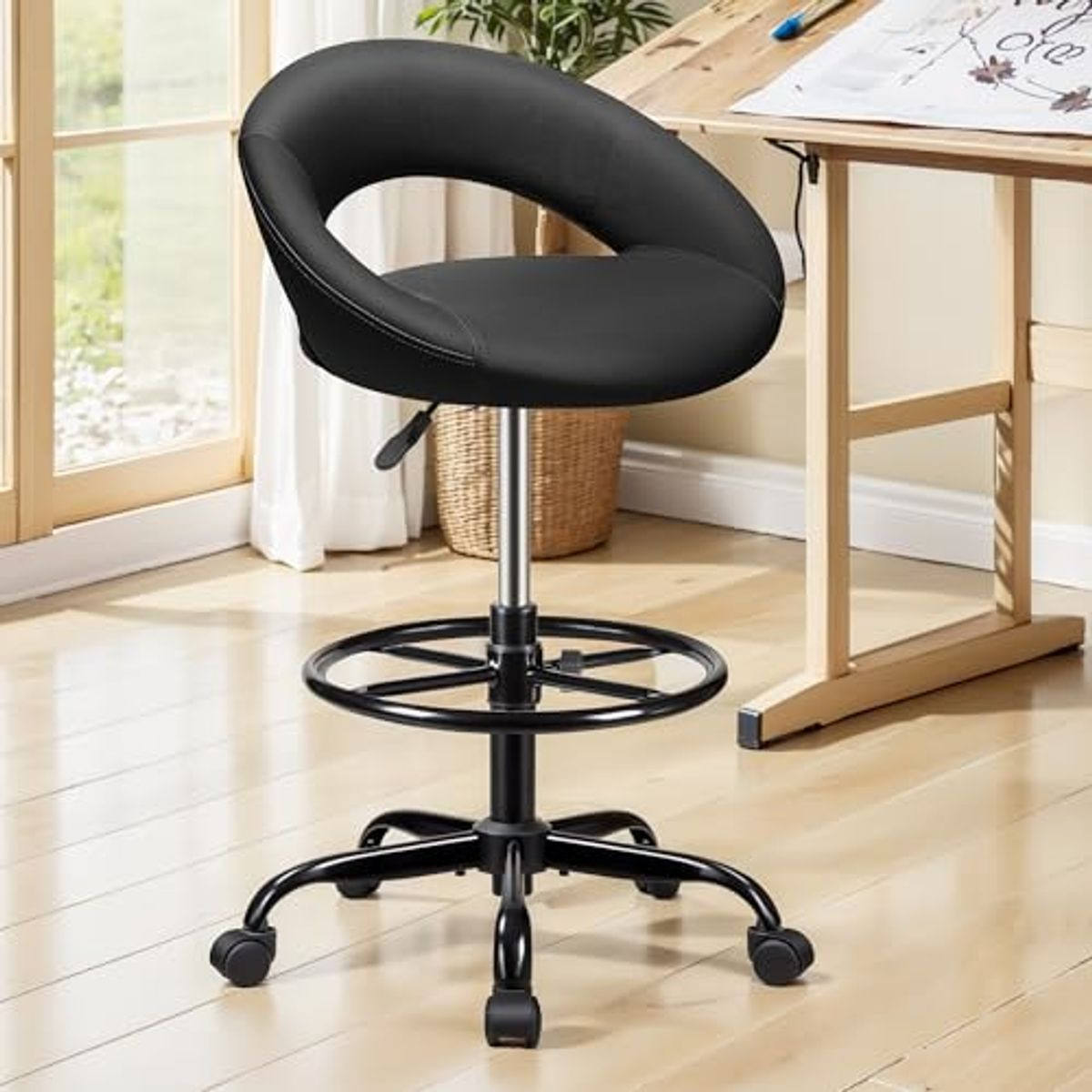 Bestfair Office Drafting Chair  with Back Support  product image